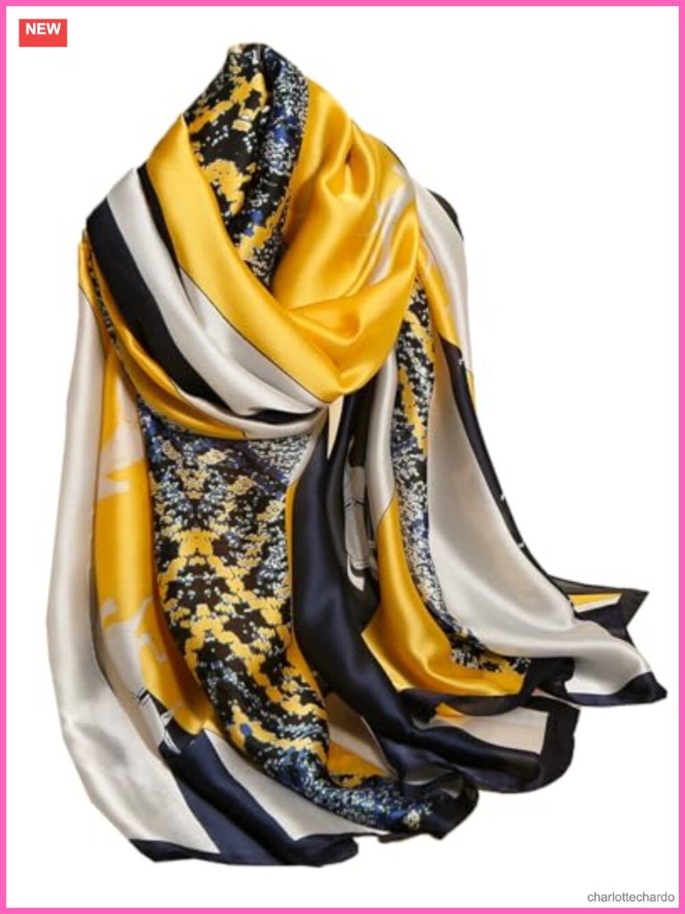 Women's Long Silky Dress Scarf Fashion Shawl Wrap Lightweight Satin